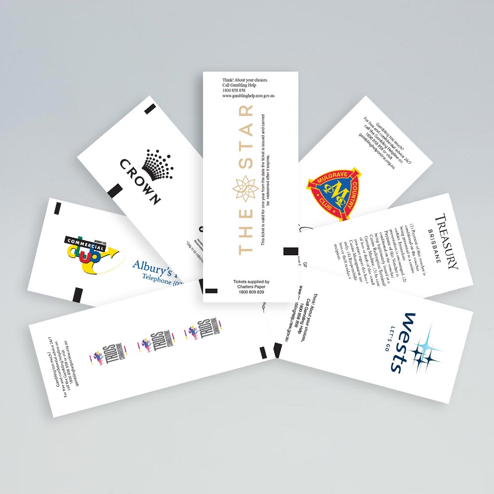 Kanzaki Top-coated TITO Tickets – Custom Printed