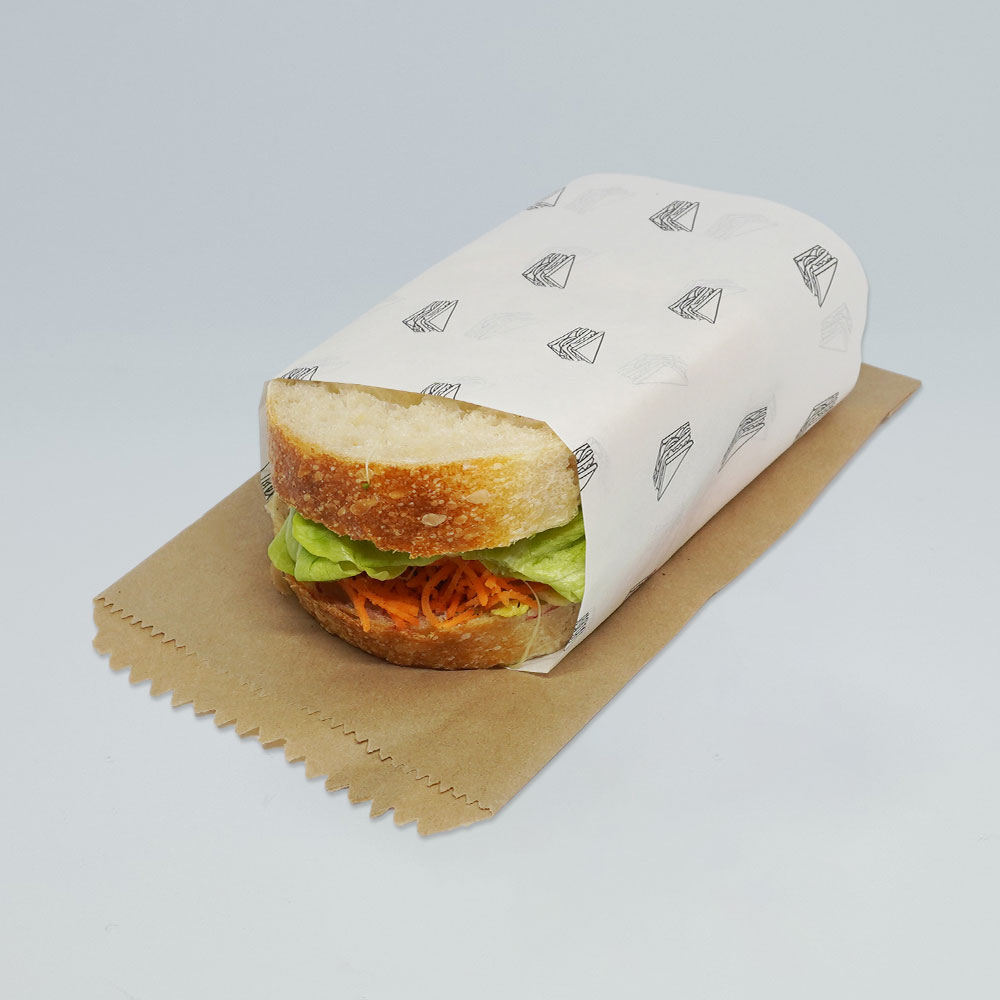 Sandwich wrap shop paper